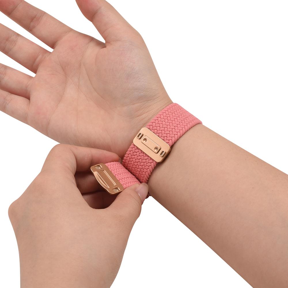 Loop Nylonarmband für Apple Watch 1-11/SE1-3/Ultra1-3 - 42/44/45/49mm in Korallenrosa - Universal