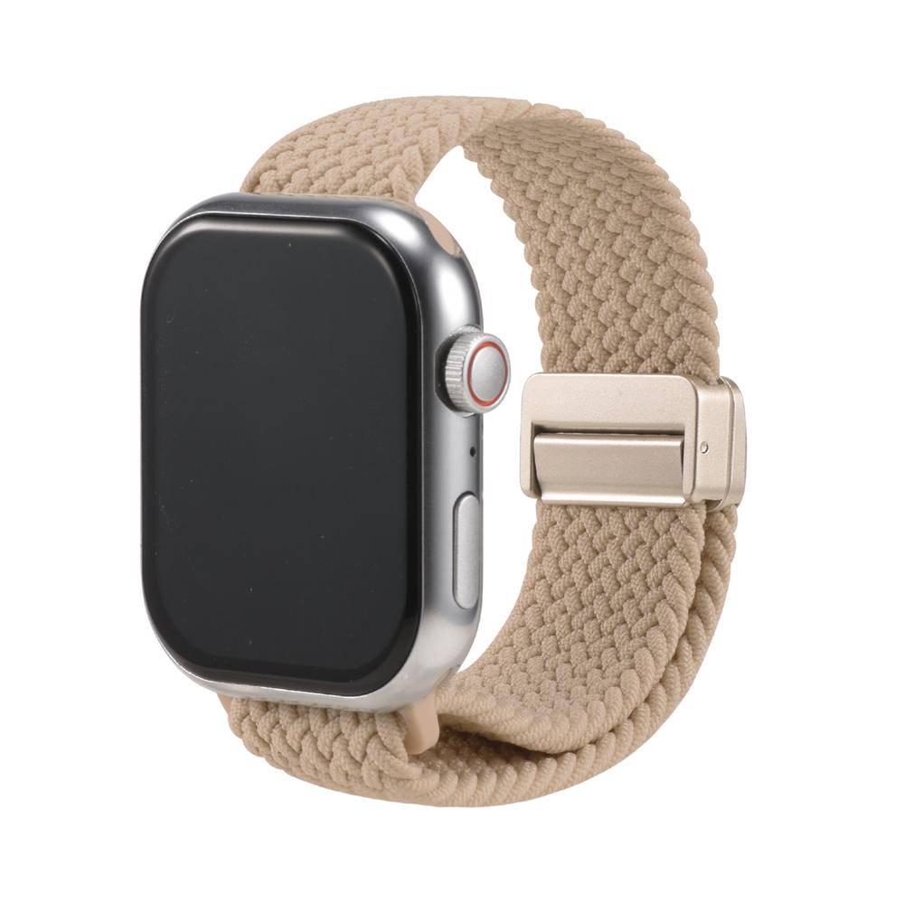 Loop Nylonarmband für Apple Watch 1-11/SE1-3/Ultra1-3 - 42/44/45/49mm in Beige - Universal