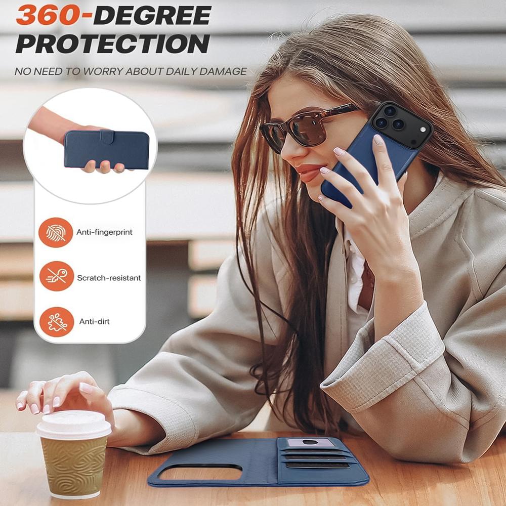 Magnetic Wallet für Apple iPhone 17 Pro Max in Blau