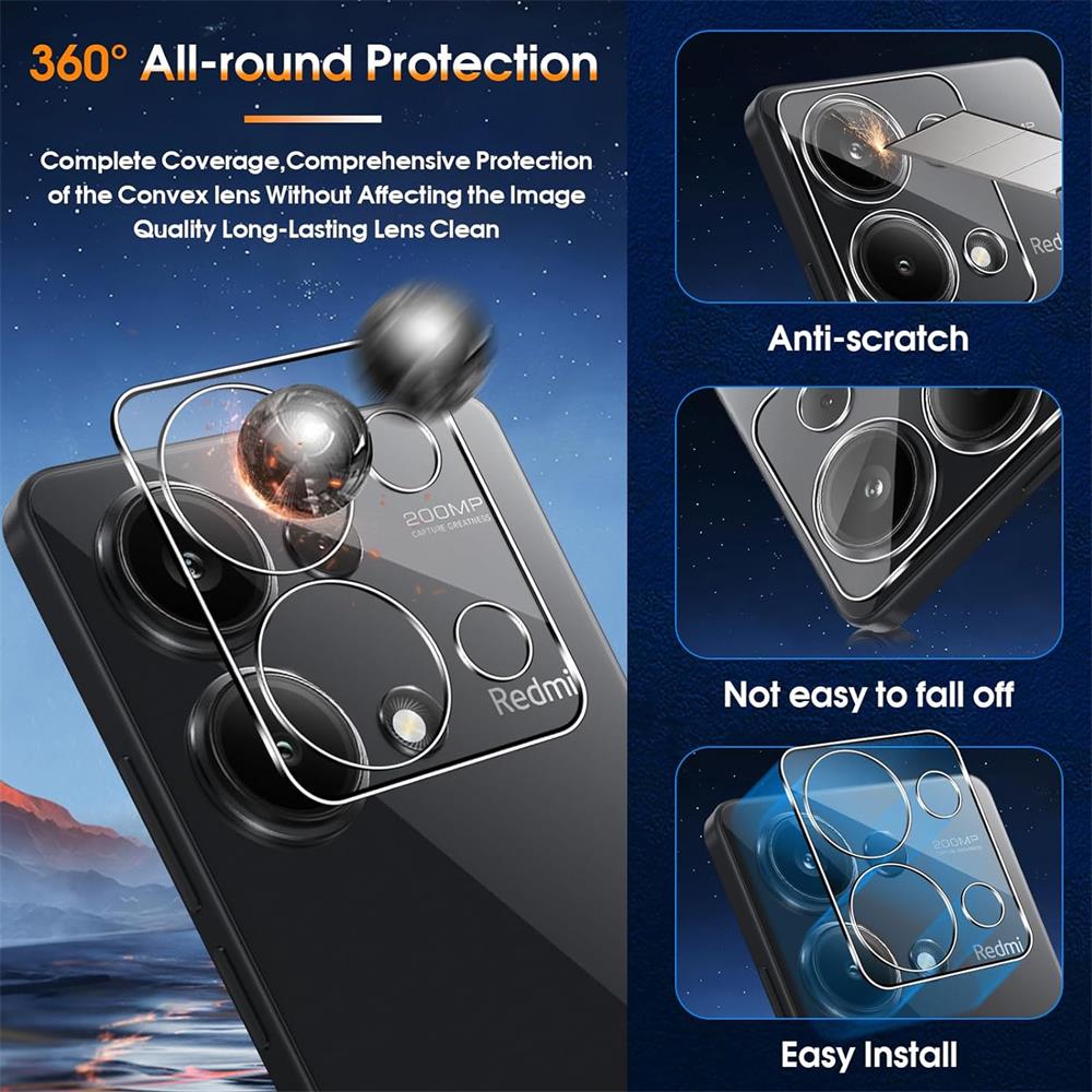 4in1 Glas Set für Xiaomi Redmi Note 13 Pro 5G