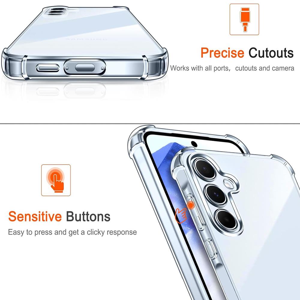 Rugged TPU für Samsung Galaxy A55 5G in Transparent