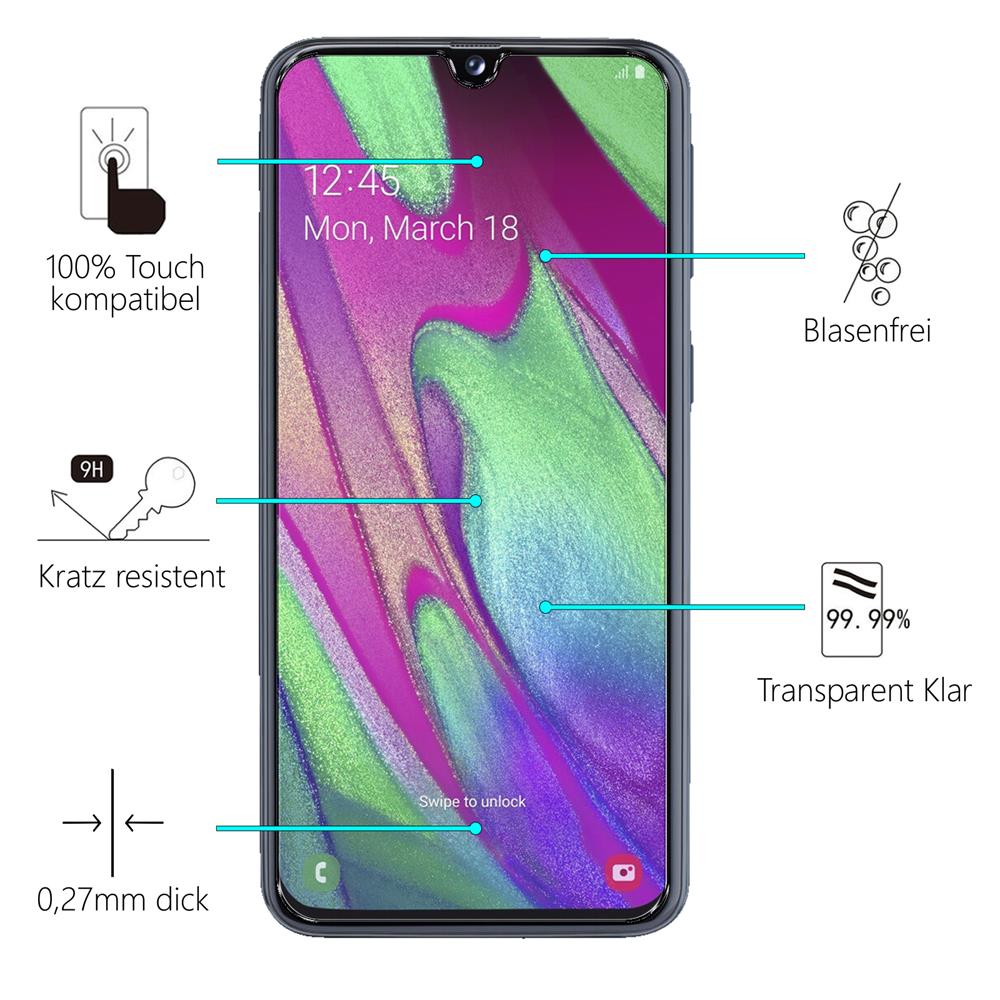 Glas 2in1 für Samsung Galaxy A40