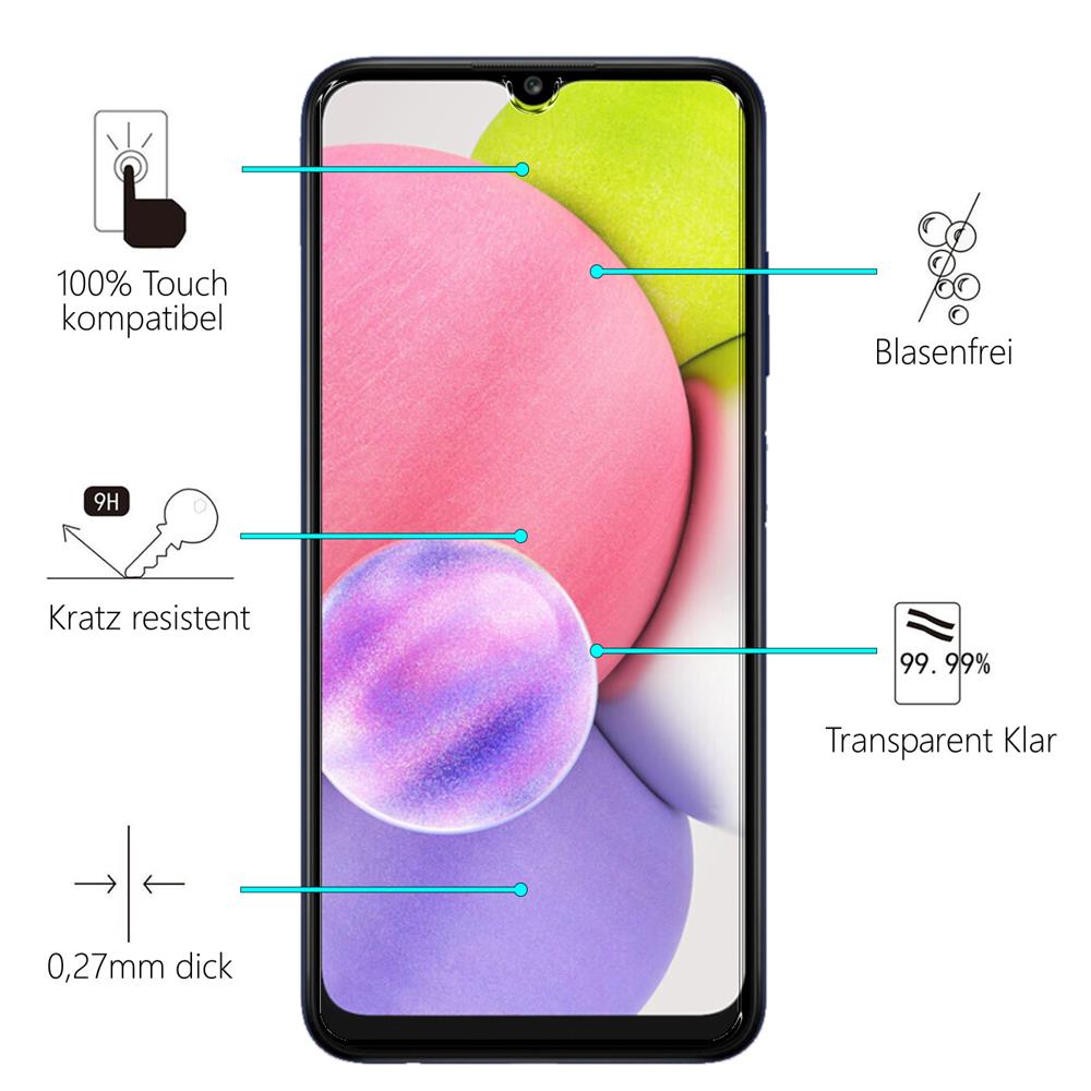 Glas 2in1 für Samsung Galaxy A03s