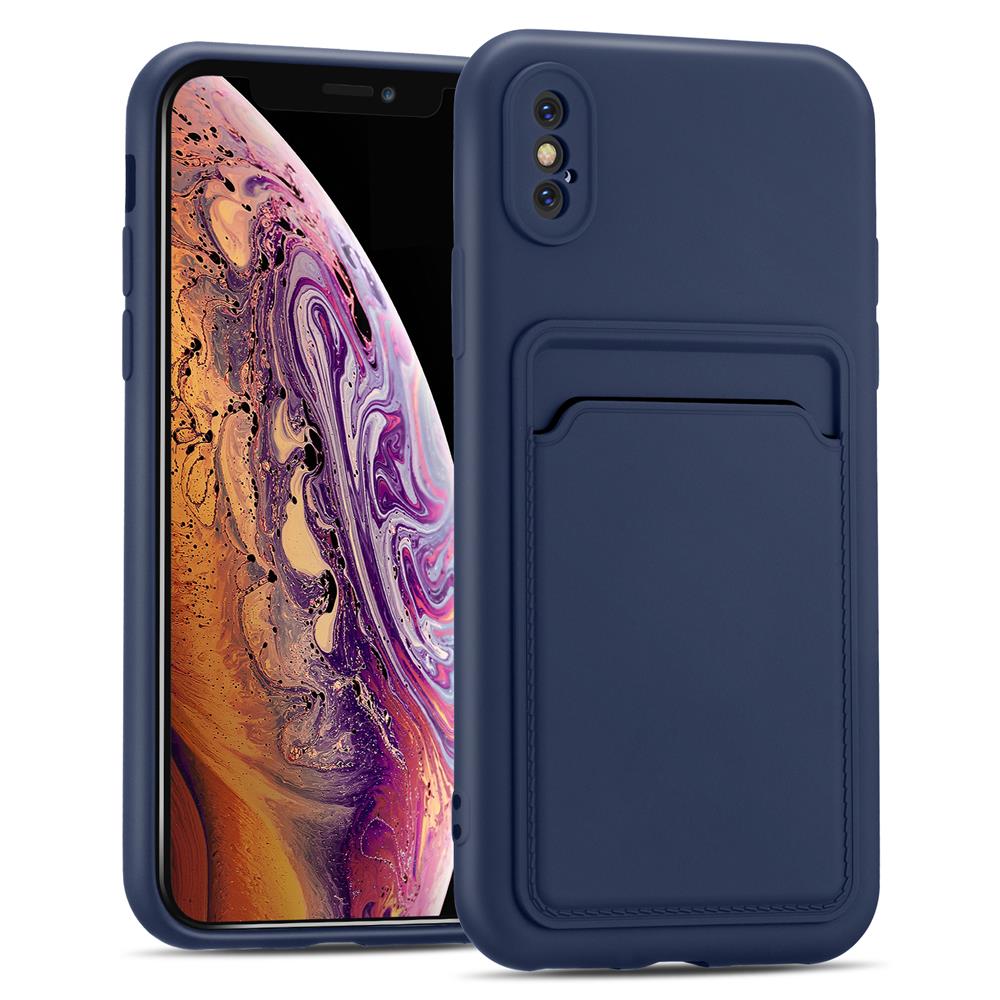 Card Case für Apple iPhone X / XS in Blau