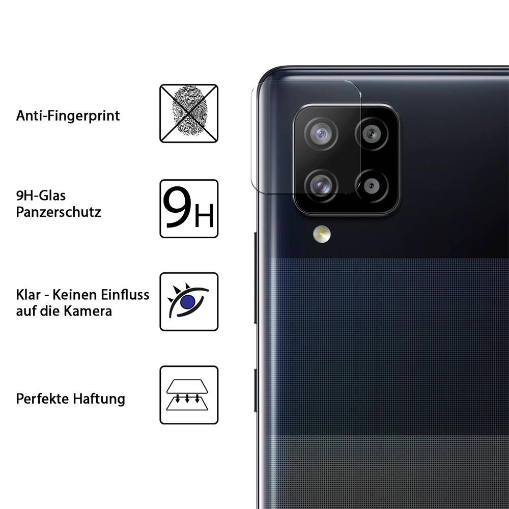 4in1 Glas Set für Samsung Galaxy A42 5G