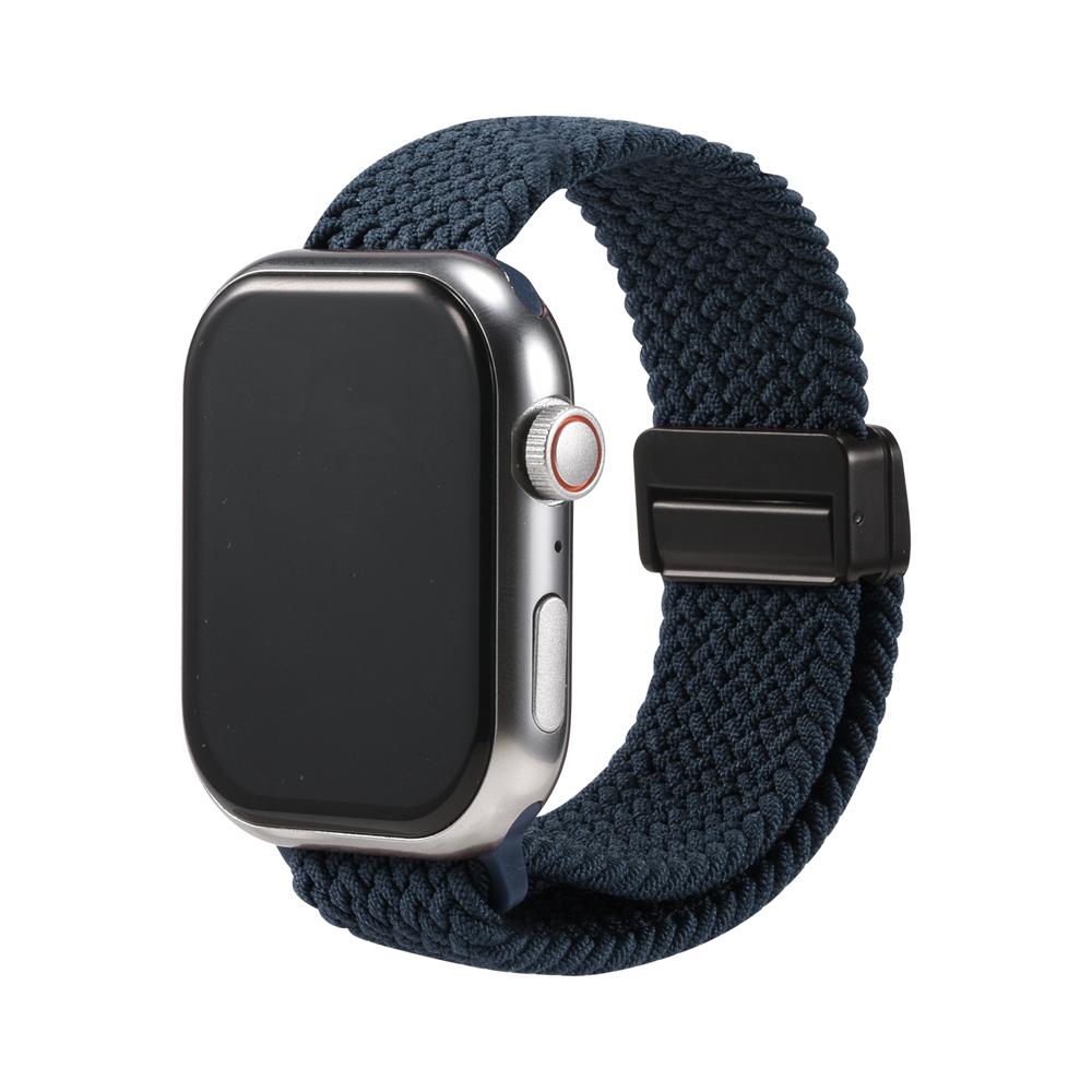 Loop Nylonarmband für Apple Watch 1-11/SE1-3/Ultra1-3 - 42/44/45/49mm in Sturmblau - Universal