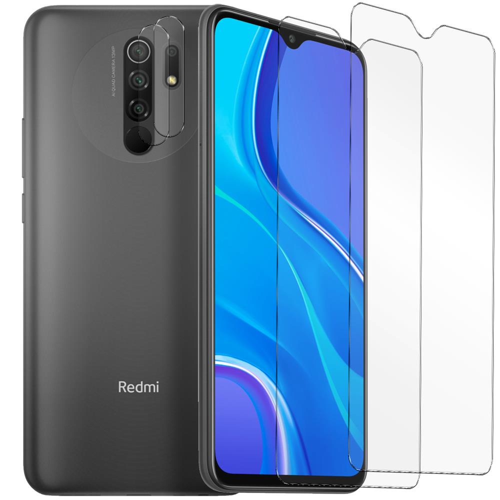 4in1 Glas Set für Xiaomi Redmi 9